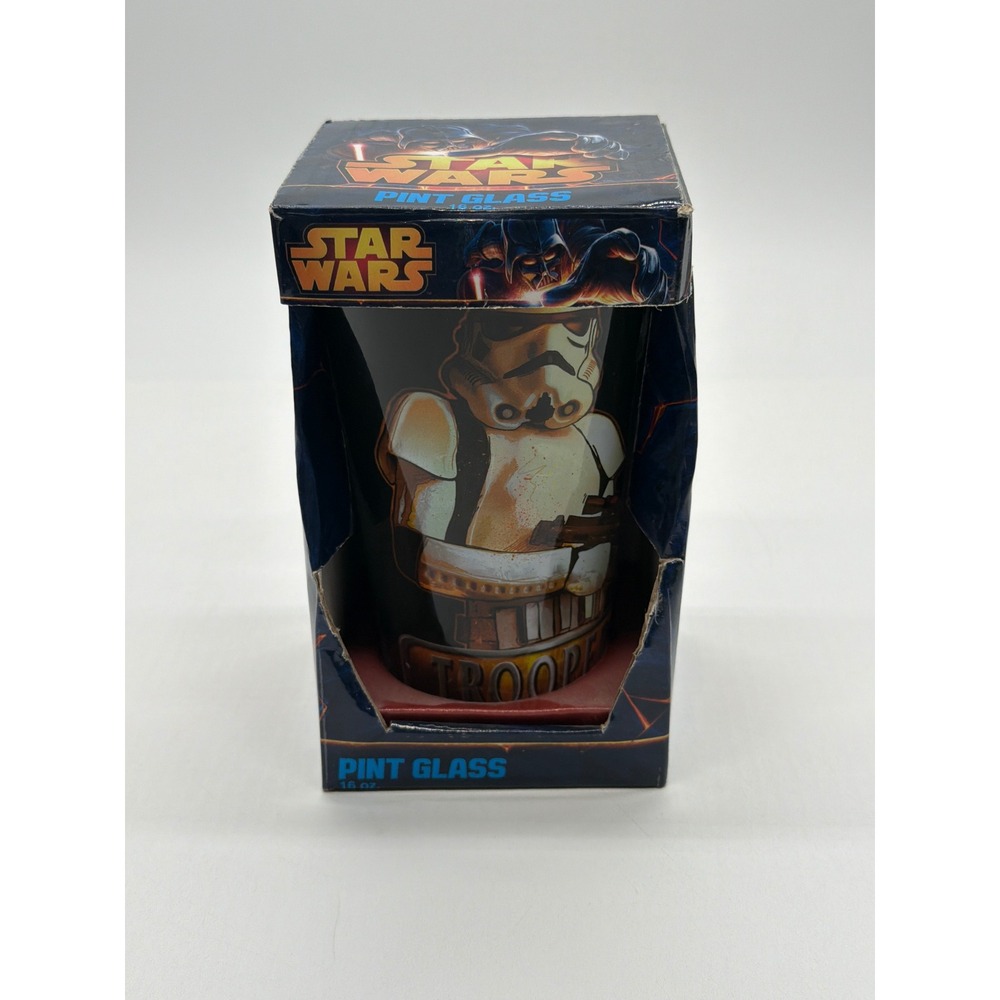 Star Wars Stormtrooper 16oz Pint Glass Collectible in Original Box